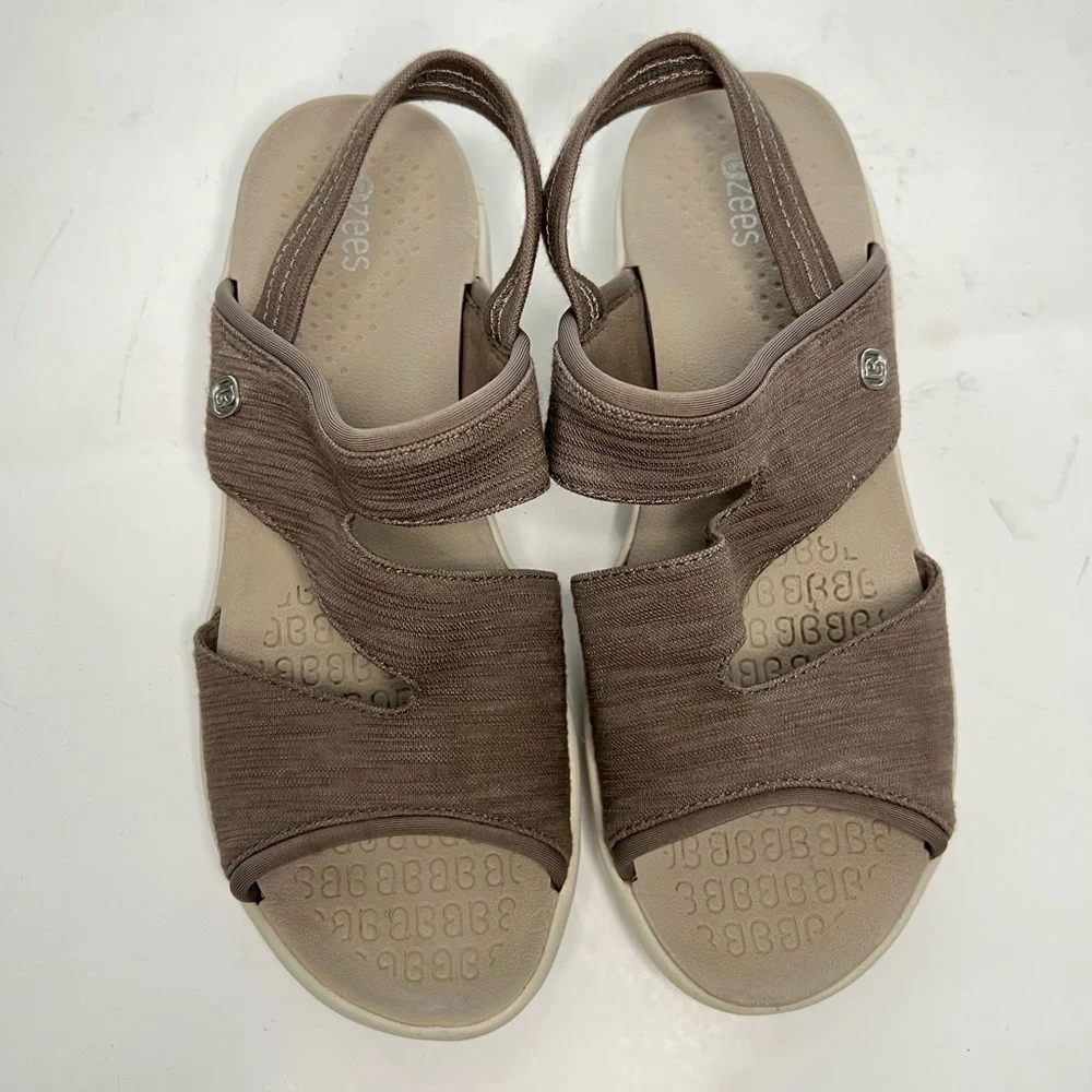 Bzees Cleo Machine Washable Comfy Wedge Sandal Sz 8.5M Casual shoes
